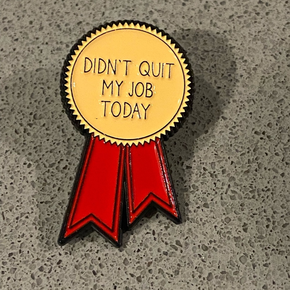 Funny Award Ribbon Pin brooch